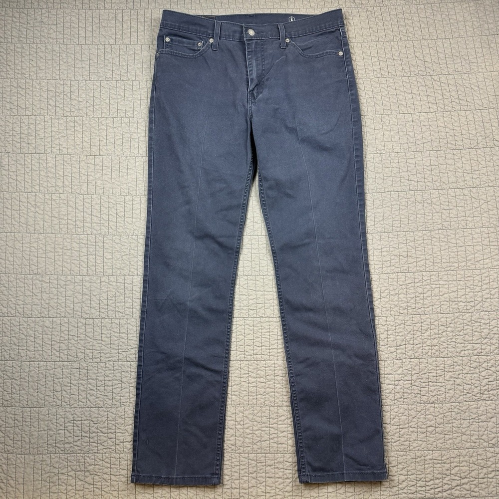 Levis 511 Jeans Men's‎ 33x32 (34x31) Navy Blue Slim Fit All Seasons Tech Pants
